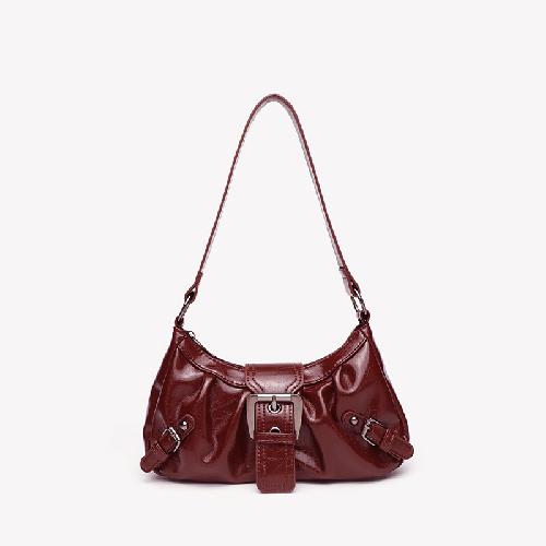 2025 Spring Hot Selling Maillard Style Retro Style Small Bag Spicy Girl Y2K Wasteland Style Vintage Leather Shoulder Armpit Bag
