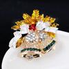 Fashion Simple Christmas Enamel  Brooch Women Men Clothing Pins Jewelry