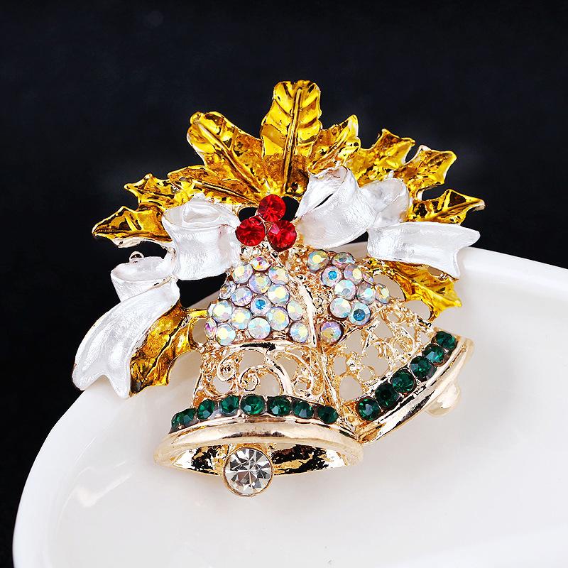 Fashion Simple Christmas Enamel  Brooch Women Men Clothing Pins Jewelry