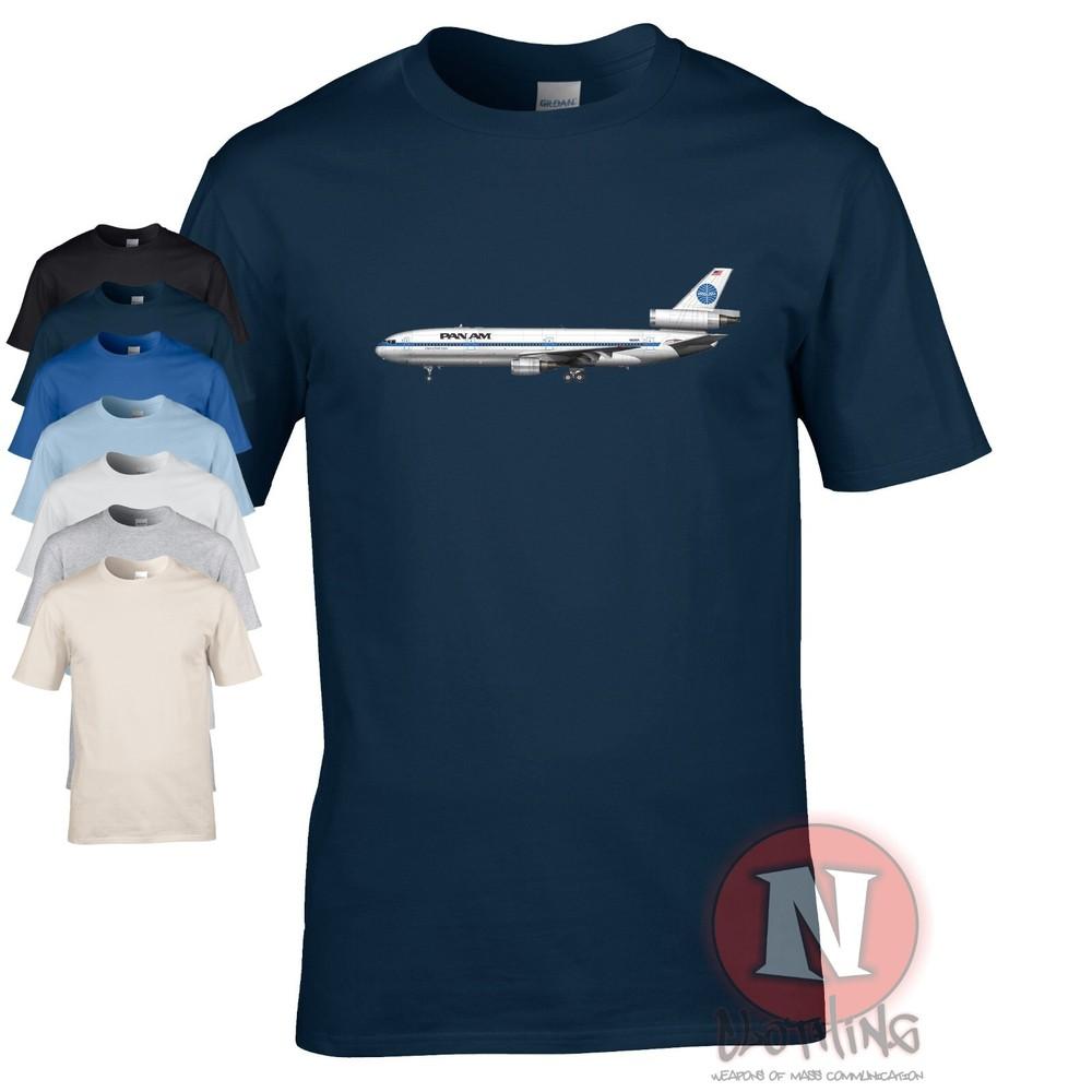 Panam DC-10 Camiseta Clásico Jet Avión Observadores Aerolínea Crew Airports