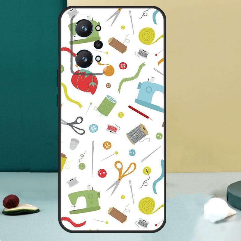 Sewing Scissors For Realme 11 10 12 13 14 Pro Plus GT 7 6 5 Pro GT 6T C67 C61 C53 C51 C21Y C25S C75 C55 Case