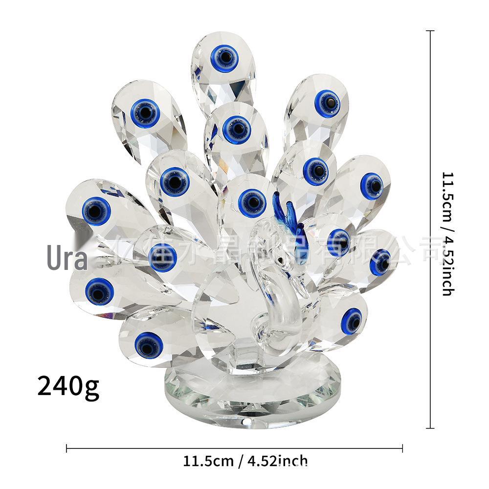 

Хрустальная фигурка павлина: Сувенир и подарок «Голубой глаз»