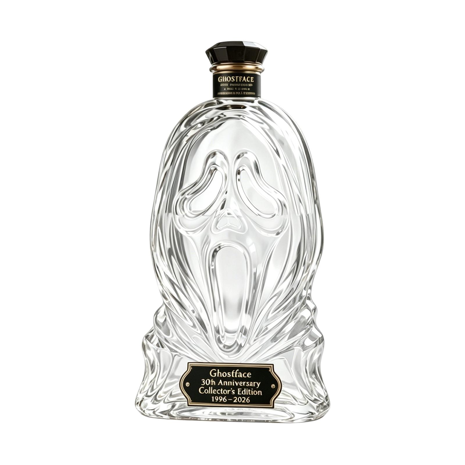 Ghostface 30th Anniversary Collector s Edition Glass Bottle Limited Edition Decorative Decanter for Display and Collection 1996 to 2026 One Size