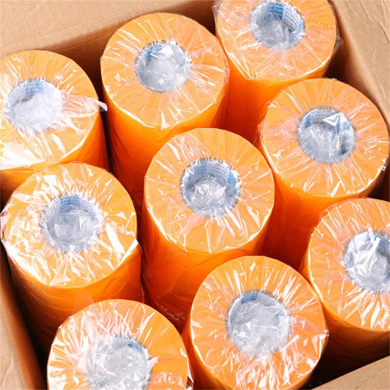 50 Meters Masking Paper Tape High-viscosity Separation Single Side Spray Paint For Decoration Yellow Paper Home Improvements