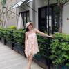 Summer irregular ruffle edge loose a word short skirt seaside vacation wind suspender design girls small skirt