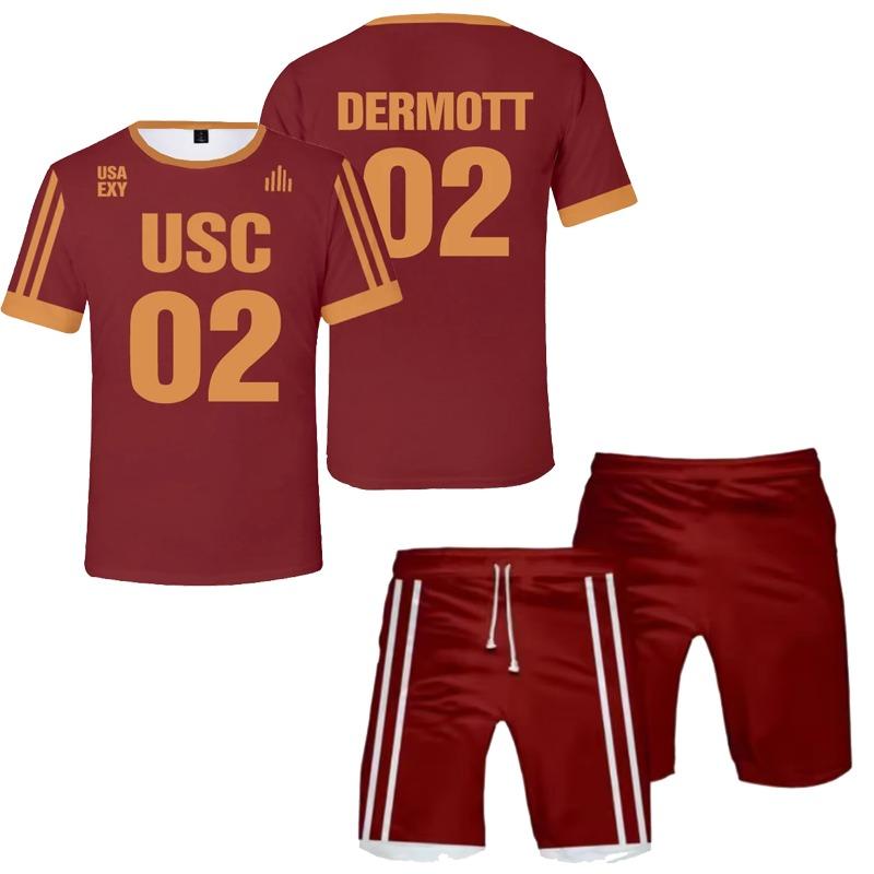 Edgar Allan Moreau Trikot Cosplay T-Shirt Shorts Set 3D The Foxhole Court Druck T-Shirts Anzug Sommer Herren Damen Y2k Trainingsanzug Outfits