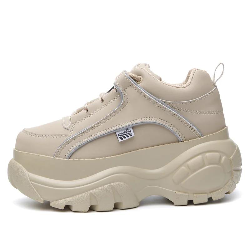 

Модные 6,5 см лакированные туфли из натуральной кожи для женщин, дизайнерские туфли высокого бренда, ботильоны, новые осенне-весенние кроссовки на танкетке и скрытом каблуке 36 хаки