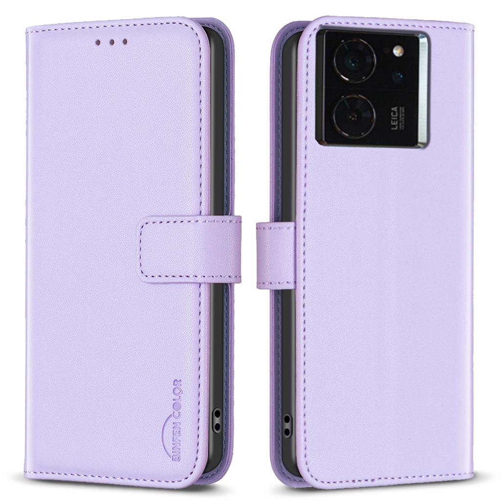 BINFEN COLOR BF17 For Xiaomi 14T Case Wallet Folio Flip Leather Phone Cover