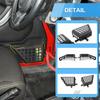 TESIN Metal Car Front Rear Door Storage Box Door Side Insert Organizer Box Pockets for Jeep Wrangler JK 2/4 Door 2011-2017