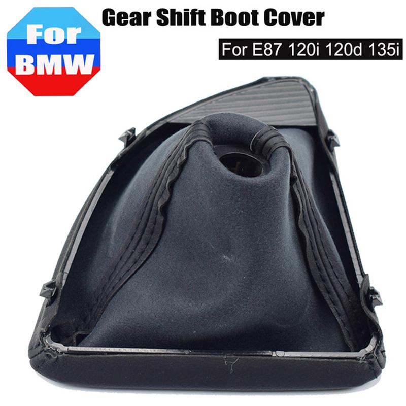 Gear Stick Knob Lever Shifter Fit For BMW E30 E39 E46 E87 E90 E91 E92 E93 With Gaiter Boot Real Leather Dust-Proof Cover Case