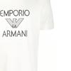 Emporio Armani Letter Eagle Logo Printed Short Sleeve T-Shirt Men Tops White 3K1TAF-1JUVZ-0101