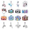 Glamour Jewelry Suitcase Camera Beaded Silver Plated Diy Accessories For Bracelets Necklace Women