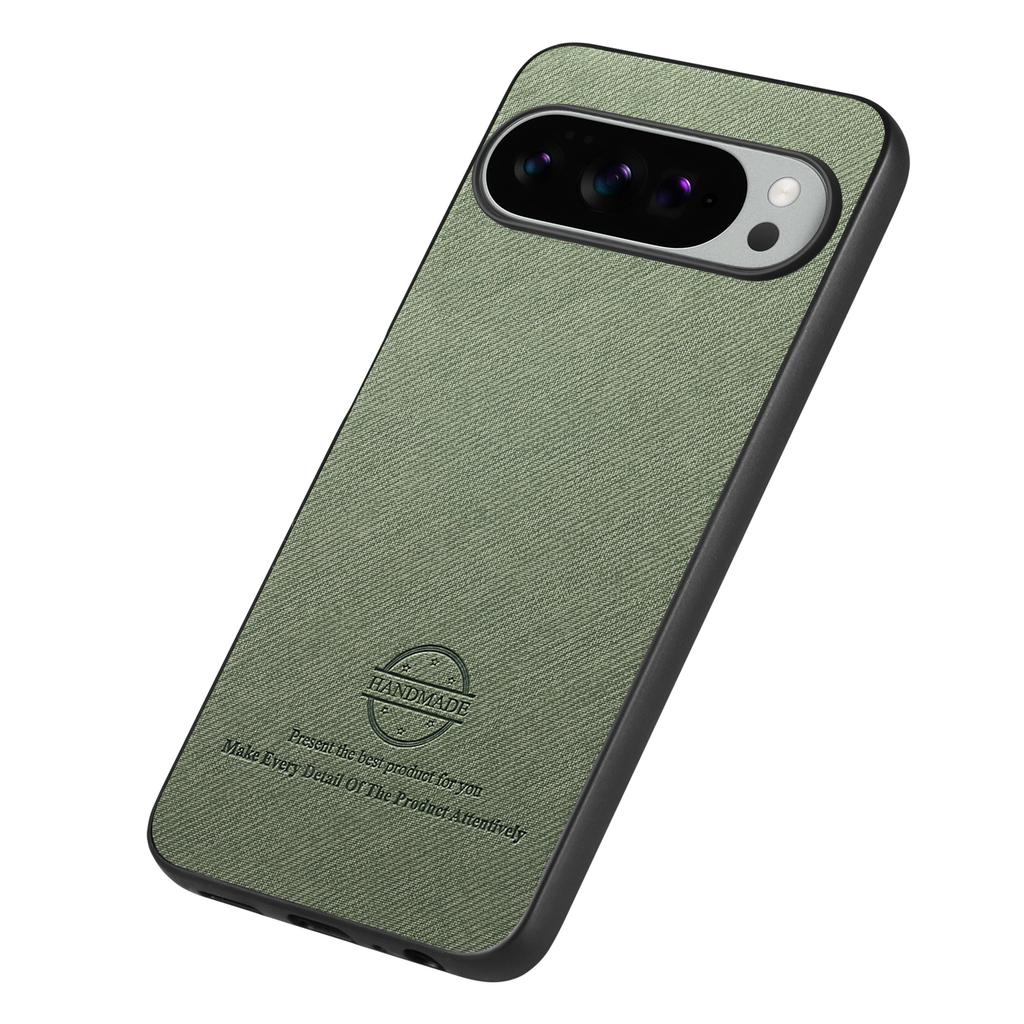 For Google Pixel 10 Pro XL Leather Phone  Back Cover with Cloth Texture