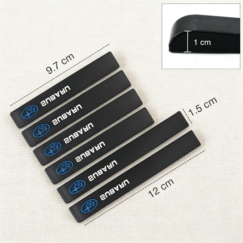 6Pcs Car Door Edge Guard Strip Anti-scratch Bumper Stickers For Subaru Impreza Legacy WRX STI BRZ Forester XV Outback Crosstrek Z9
