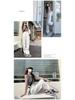 Wide-Leg White High-Waisted Jeans for Women - Floor-Length, Loose Fit, Spring/Autumn 2026 Trendy Style