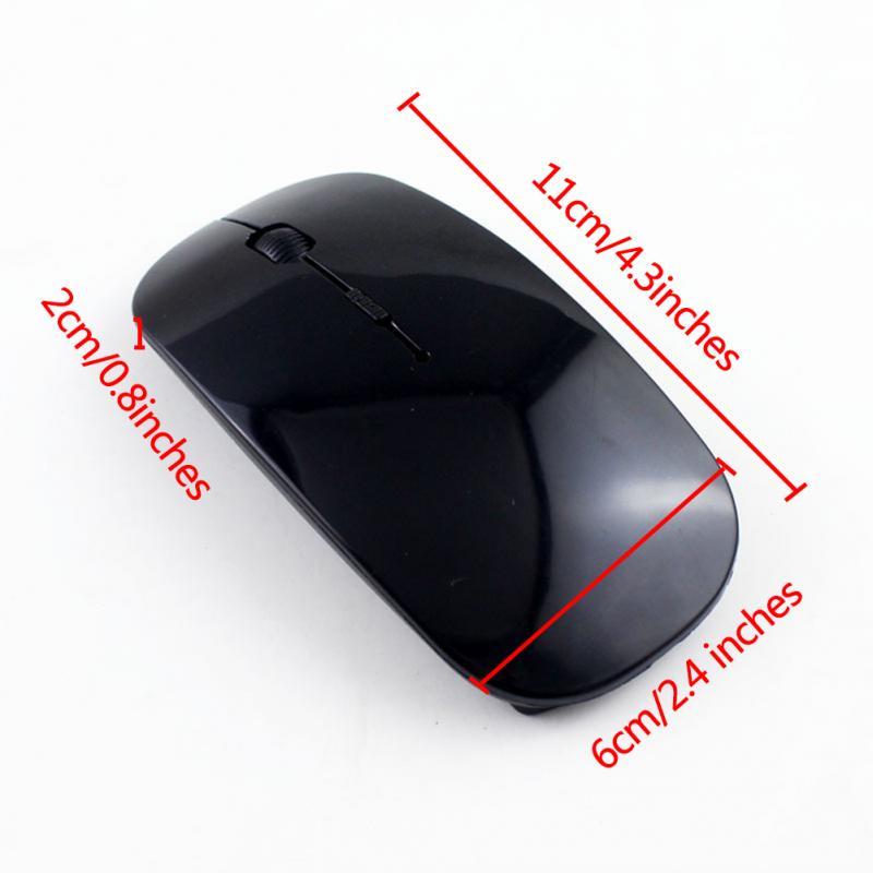 2,4 G kabellose Maus, USB-Empfänger, ultradünn, für PC, Laptop, Gaming, optische Maus