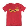 Mens SPAIN Retro Strip Football Tee 2024 T-Shirt Espana World Kit Cup