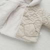 2024 Samt Kapuzen Babyjacke - Unisex Neugeborenen Wintermantel mit Schleife (Koreanische Art)