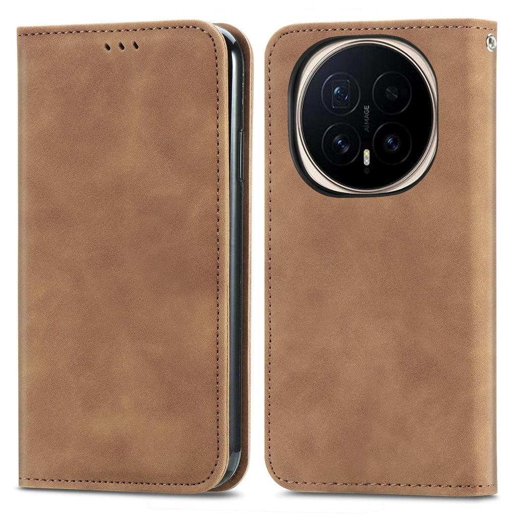 For Honor Magic8 Pro 5G Leather Case with Card Holder Magnetic Absorption Phone Cover