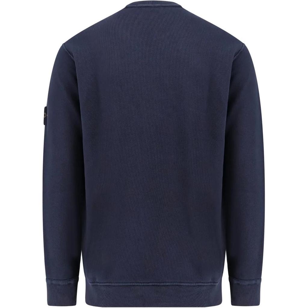STONE ISLAND Dyed Sweatshirt Navy Blue Men Tops 811561241-V0120
