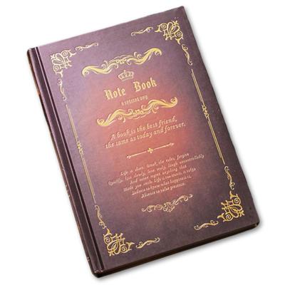 [HYmish] Antique Design Notebook, Spellbook Style, Vintage Retro, A5 Size, Diary/Memo Pad, Multi-Purpose, Stylish Interior Decor, Gift, Brown