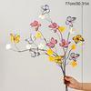 1PC With Flowers Artificial Flowers Dead Branches Flower Creative 12-fork Silk Flower Colorful 77cm