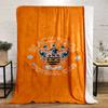 Blackpool Football Club Logo Printed Flannel Blanket for Bedroom, Living Room, Sofa, and Nap