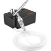 VEVOR Airbrush Kit, Portable Airbrush Set with Compressor, Airbrushing System Kit with Multi-purpose Dual-action Gravity Feed Airbrushes