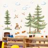 Forest Cloud Little Animals Wall Sticker Removable Background Decor for Living Room Home Decoration