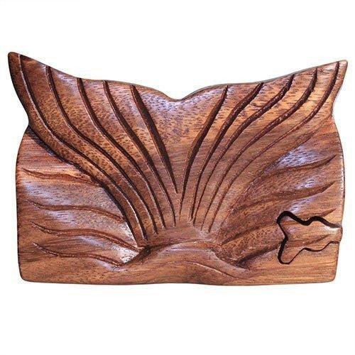 Wooden Puzzle Box - Whale Tail Fin