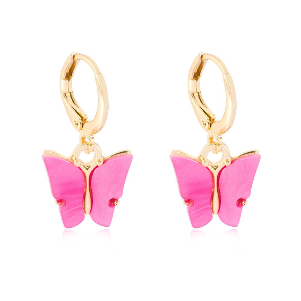 Stylish Butterfly Earrings Animal Design Chic Multicolor Womens Accessories Fashion