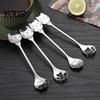 Cute Cat Paw Spoon Coffee Spoon, Stainless Steel Claw Teaspoon, Embossed Design Multi-Color Electroplated Stirring for Ice Cream Yogurt