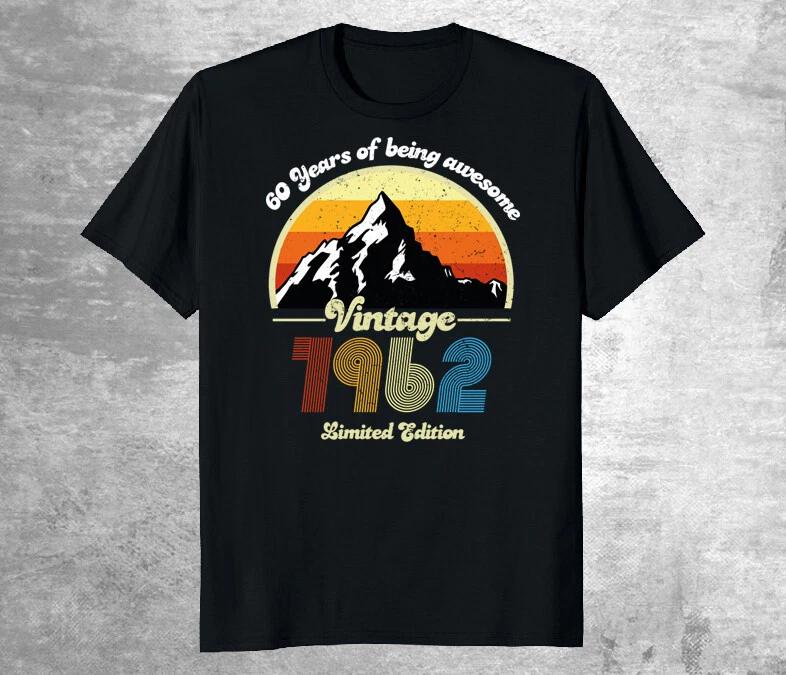 60 Years Of Being Awesome T-shirt Vintage Retro Made in 1962 T-shirt XL