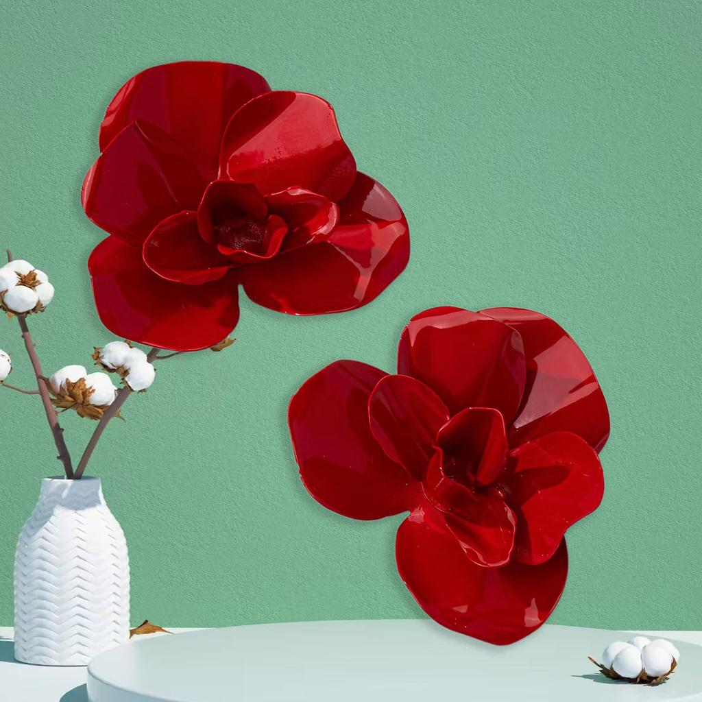 Spring and summer new flower stud earrings premium sense daily commute vacation party earrings