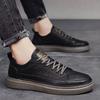 Spring men's shoes new men's sports and leisure British black leather shoes work versatile dress business trendy shoes