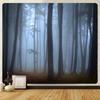 Misty Primitive Forest Tapestry Psychedelic Scene Art Tapestry Hippie Bohemian Decoration Room Aesthetics Home Decoration