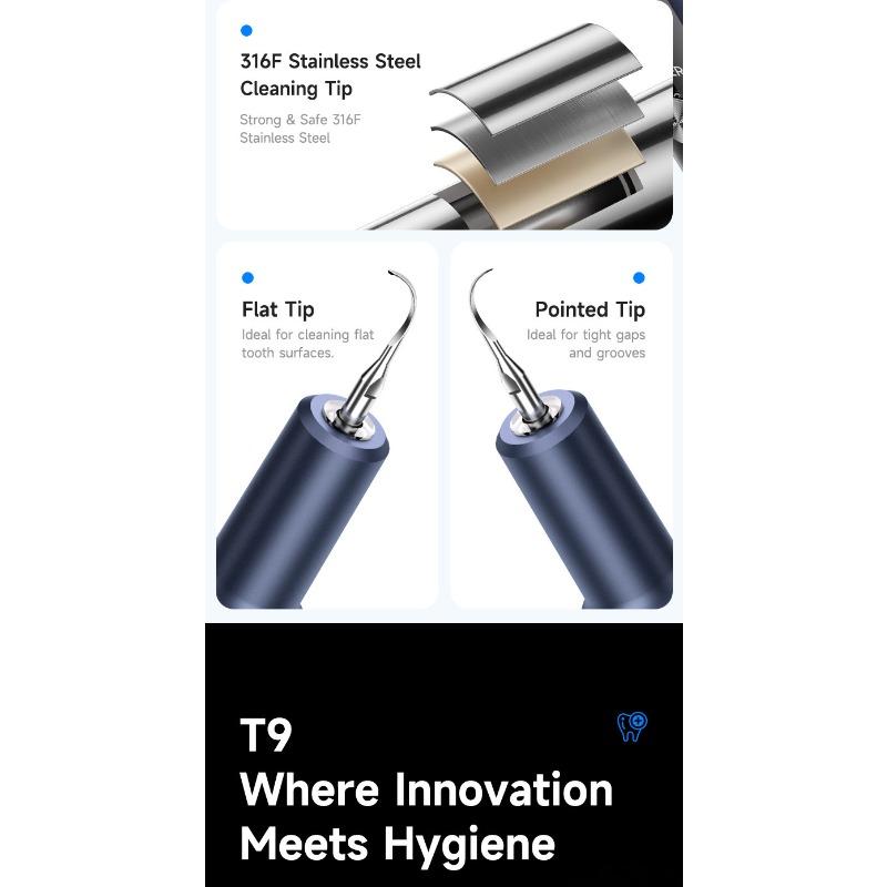 Dental calculus removal tool, ultrasonic scaler, tooth whitening device, electric tooth washer