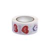 1 Roll Label Sticker Self-adhesive Strong Stickiness Thank You Heart Pattern Sticker Snowflake Label for Valentine's Day