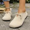 Mode Retro Ballerinas 2025 Neues Design Flache Slipper Damen Casual und Bequem Einfarbig Damenschuhe Zapatos De Mujer