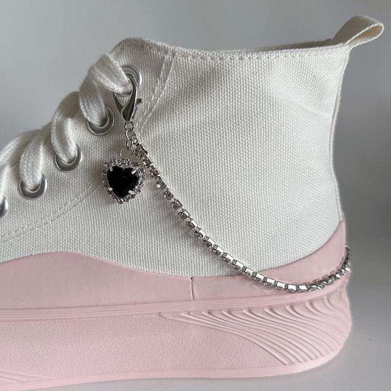 Fashion Metal Shoes Chain Men Women Casual Shoe accessories Side Detachable Shoe Decoration DIY Hip hop punk Shoes Charms