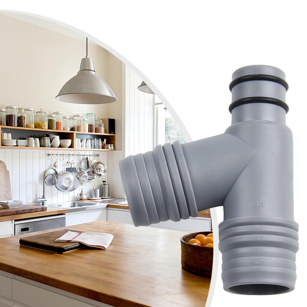 Time Saving Solution Connect Different Types of Pipes with Kitchen Basin Overflow Hole Conversion Tee Head Joint