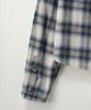 Seteo (W) Classic Flannel Check Shirt Blue