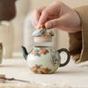 150ML Chinese Hand-painted Ceramic Teapot Vintage Household Kung Fu Teapot Infuser Pot Tea Soaking Kettle Teaware Supplies New