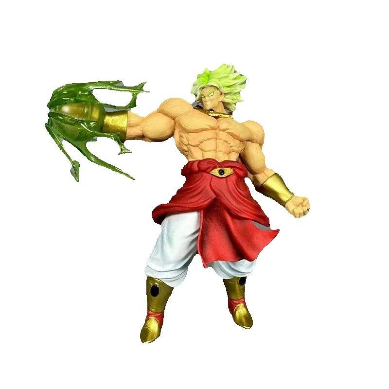 13cm Anime Dragon Ball Z Figure GK Broly Super Saiyan Battle Form Figure Model PVC Collection Toys Doll Statue Christmas Gifts