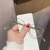Fashion Round Full Frame Sun Glasses Light Color Tinted Sunglasses Retro Vintage Thin Mirror Lens Glasses for Beach Vacation