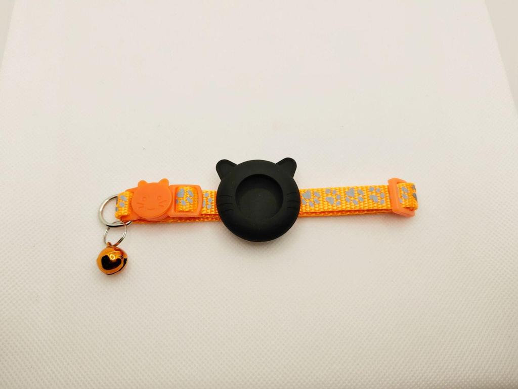 Reflective Airtag Cat Collar with Anti-Lost Bell Tracker
