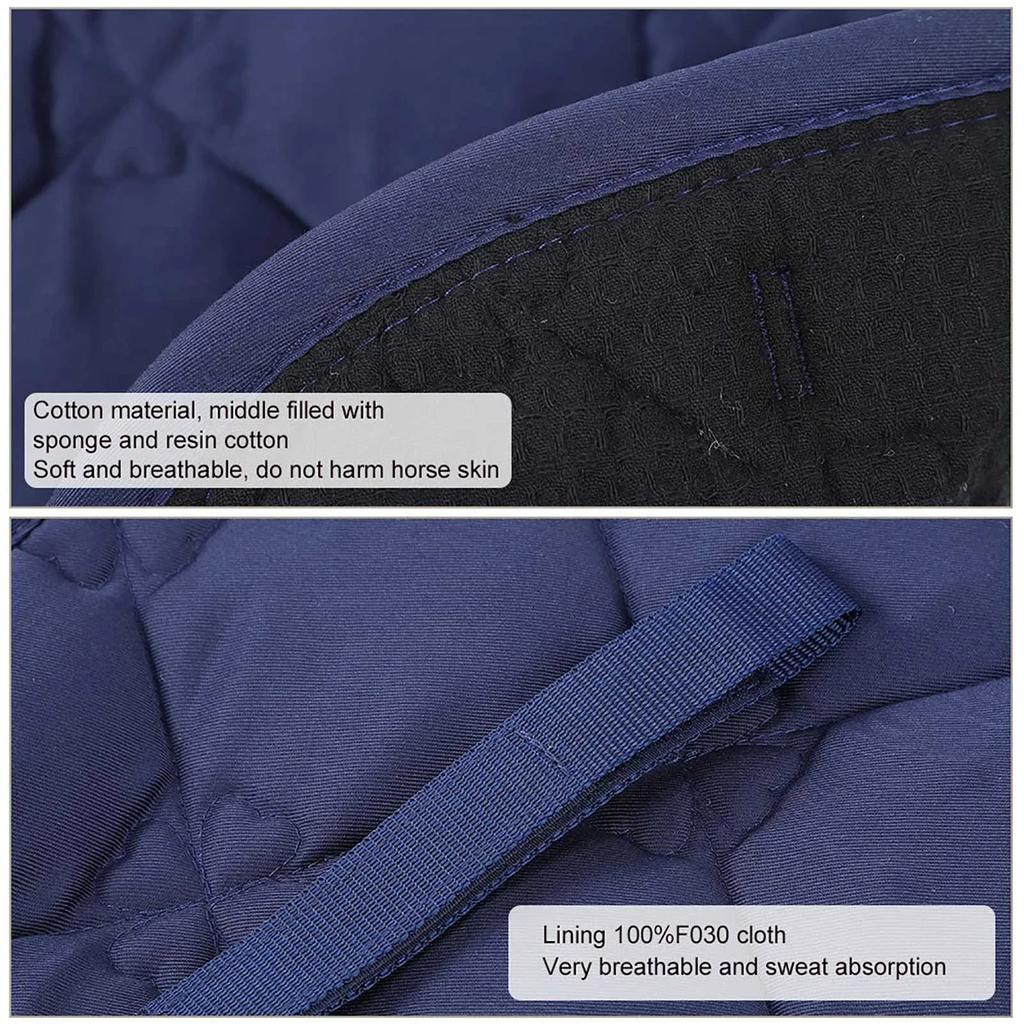 Strapazierfähige Baumwolle Weich Atmungsaktiv Doppelseil PP Gurtband Griff Bauchgurt Pferdesattelunterlage Schweißabsorptionsmatte Ausrüstung