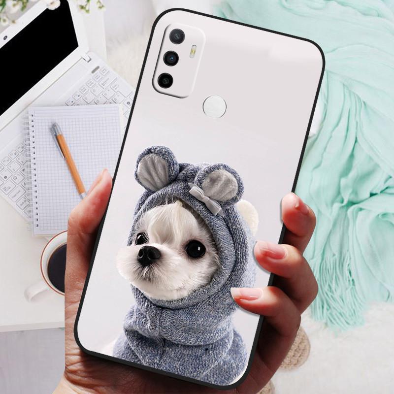 For OPPO A32 A53 A53S 2020 Case Lion Wolf Silicone Soft Back Cover For OPPO A15 A15S A35 Phone Case Protective Shell A53 2022