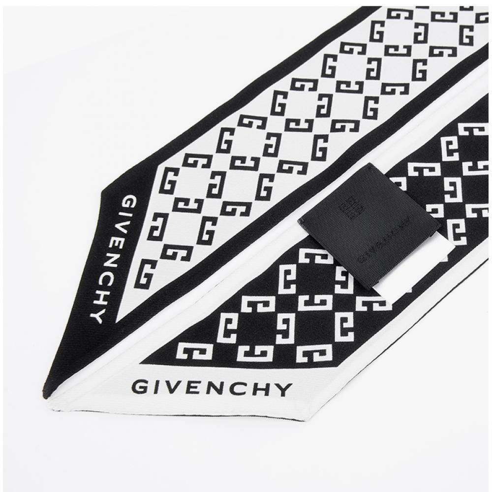 Givenchy Monogram Print Silk Scarf Bg00kfg002