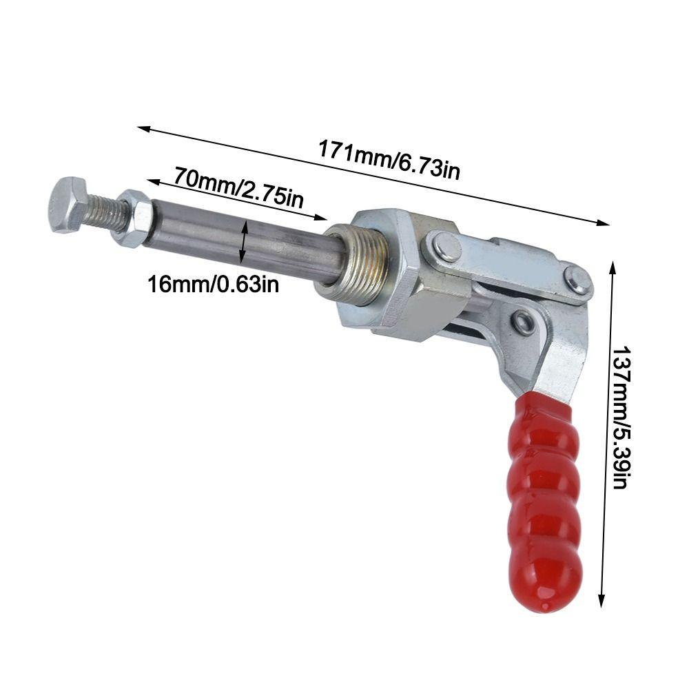 Železná rychloupínací páková svěrka 171*137mm Push-Pull páková svěrka Nástroj Páková svěrka Dřevoobrábění